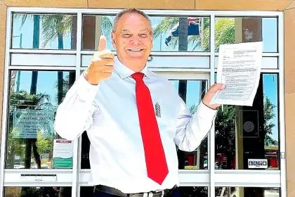 GROWING HAPPIER: Colin Dorber is delighted to get the deal done.