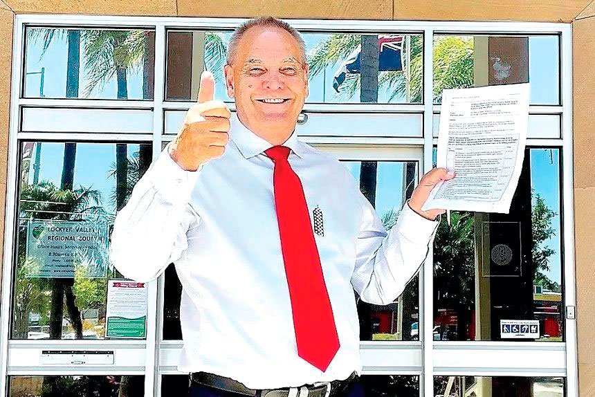 GROWING HAPPIER: Colin Dorber is delighted to get the deal done.