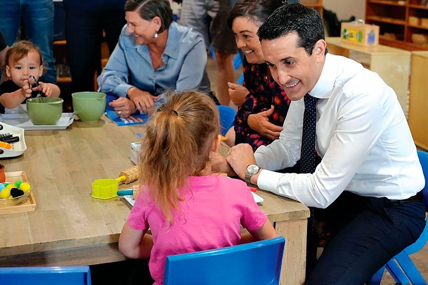 HEALTHY START: Premier David Crisafulli is committed to improving health checks.