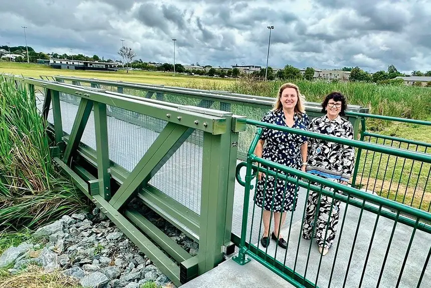 JOB DONE: The construction of a footbridge and footpath is completed.