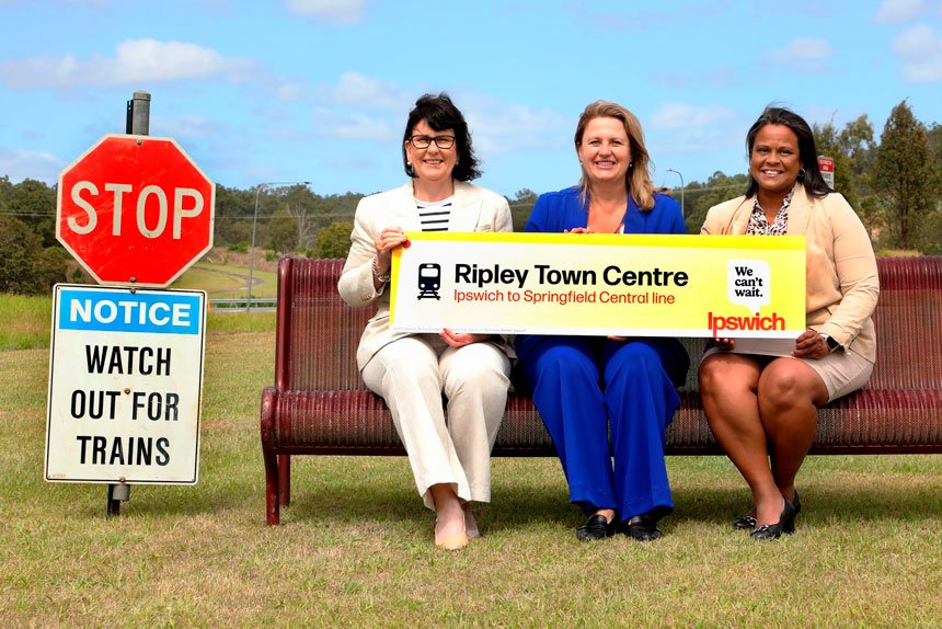 MAKING A POINT: Councillors have set up a temporary “station” to highlight their message.