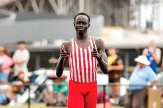 ON FIRE: Talented teenager Gout Gout is looking for more success this weekend.