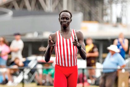 ON FIRE: Talented teenager Gout Gout is looking for more success this weekend.