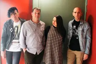 ON THE ROAD: The Leads, from left, Grant Gunnourie, Brian Bennion, Kellie Holmes and James Grehan.