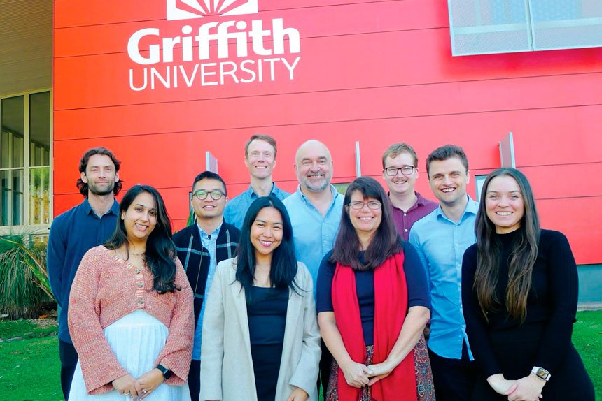 The Ethos team, from left (back): Fergus O’Connor, Zhiwei Xu, Sebastian Binnewies, Steven Baker, Connor Forbes, Aaron Bach; (front) Mehak Oberai, Erika Buenafe, Shannon Rutherford and Ella Jackman.