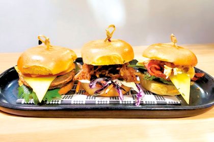 Trio of Sliders is the special of the month and a must try!