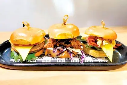 Trio of Sliders is the special of the month and a must try!