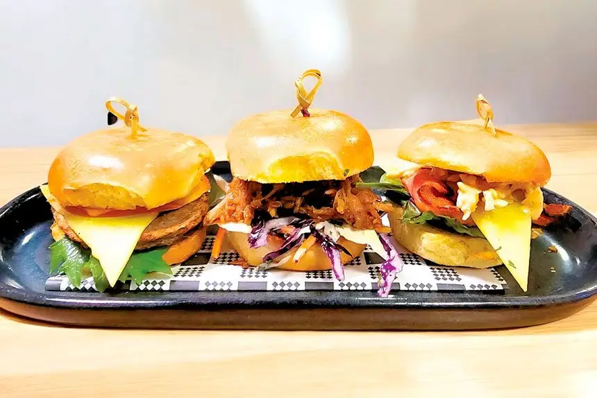 Trio of Sliders is the special of the month and a must try!