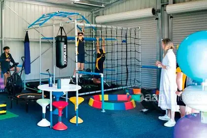 Narromine High students at the Wellbeing Hub where teachers and health professionals work together. PHOTO: AAP Photos