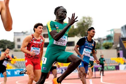 Ipswich athletic stars put on showcase led by teen superstar Gout Gout.