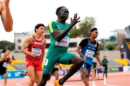 Ipswich athletic stars put on showcase led by teen superstar Gout Gout.