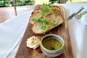 House focaccia entrée.