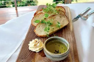 House focaccia entrée.