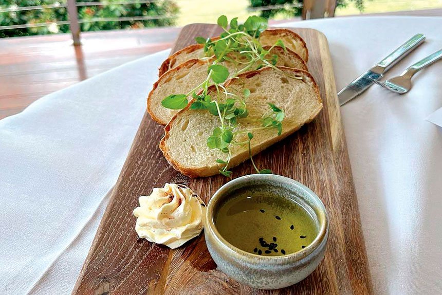 House focaccia entrée.