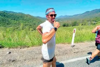 KEEP ON RUNNING: Clay Dawson in ultramarathon mode.