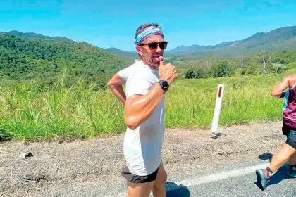 KEEP ON RUNNING: Clay Dawson in ultramarathon mode.