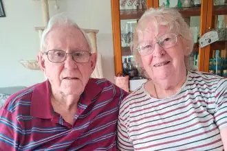 MARRIAGE MADE IN HEAVEN Reg and Yvonne Smith celebrate a long union.