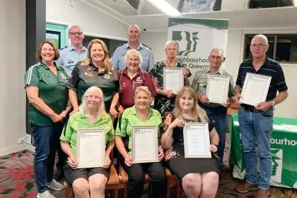 RECOGNITION: Volunteers rewarded for their efforts.