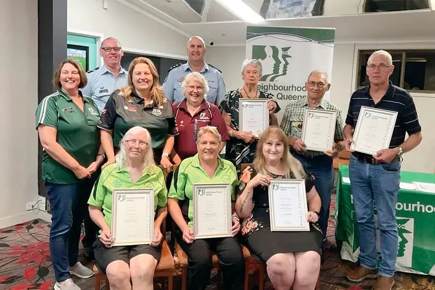 RECOGNITION: Volunteers rewarded for their efforts.