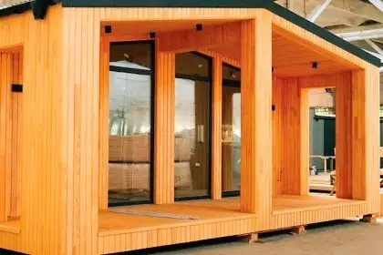 Timber is a sustainable material for building prefab homes.