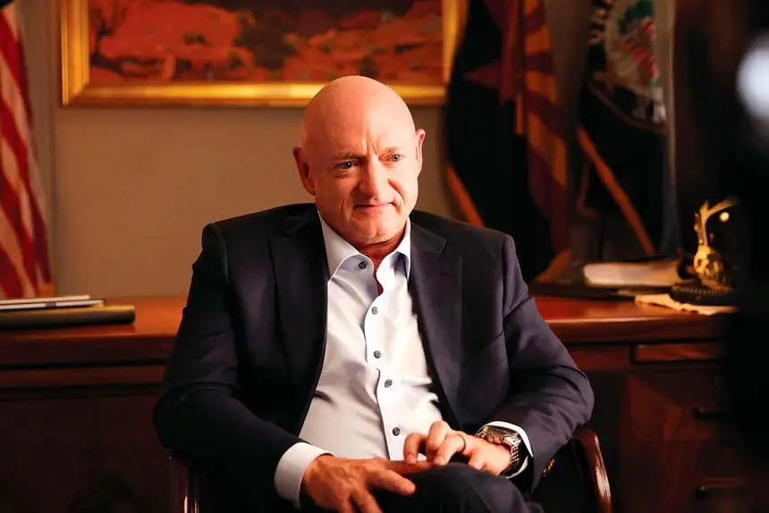 Former astronaut and US Senator Mark Kelly.