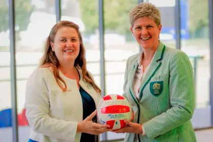 Mayor Teresa Harding and Olympian Natalie Cook.