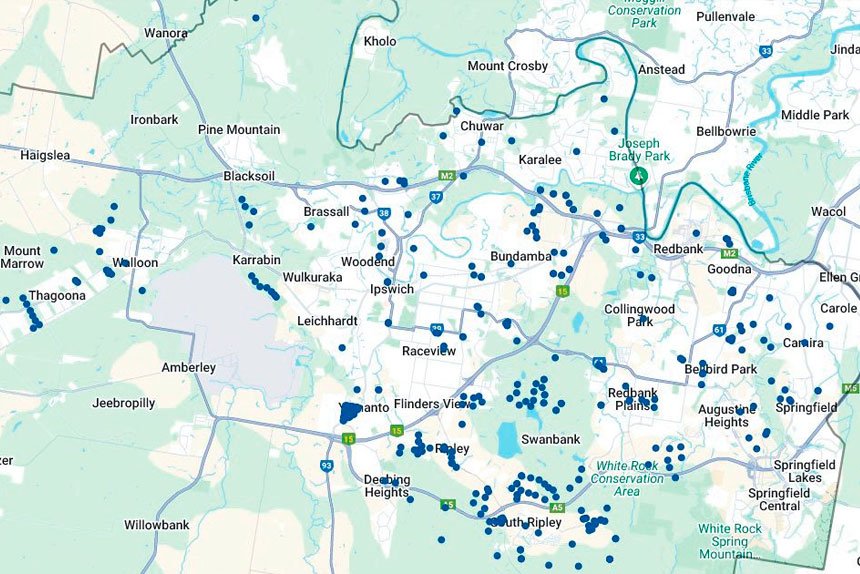 New Ipswich Planning Scheme maps show future developments across the city.