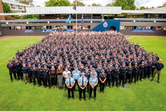 RISING: Recruits in training at Oxley Training Centre