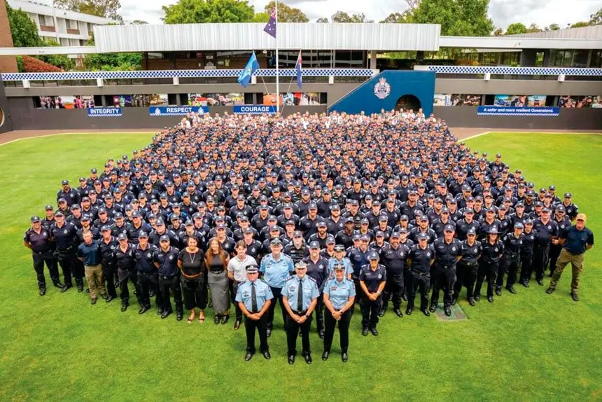 RISING: Recruits in training at Oxley Training Centre