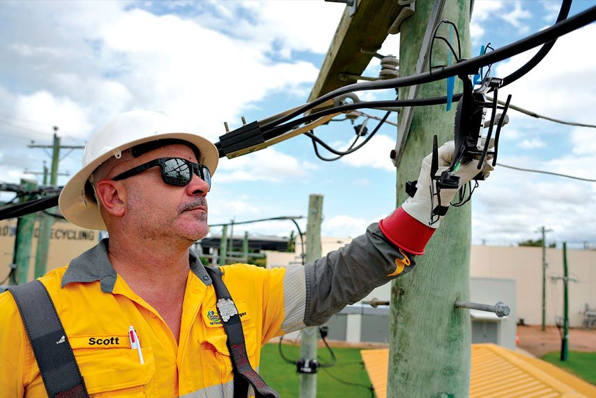 BE ALERT: Flying drones near powerlines is a safety concern.