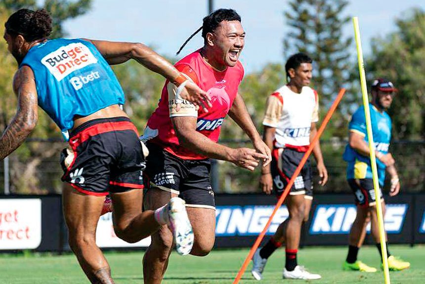 GIDDY UP: Kilikefu Finefeuiaki ir raring to go.