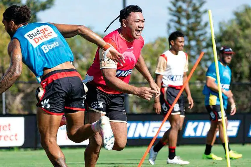 GIDDY UP: Kilikefu Finefeuiaki ir raring to go.