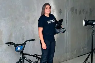 RAISING FUNDS: BMX champion Holyee Jackson needs community support to excel.