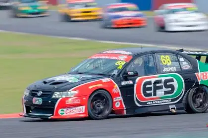 REVVED UP: Hudson James is showing his older opponents how it’s done.