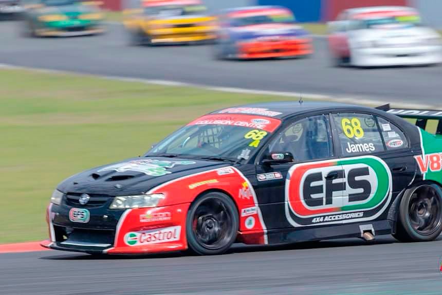 REVVED UP: Hudson James is showing his older opponents how it’s done.