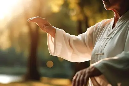 Poses in tai chi can be modified to suit people with a range of abilities.