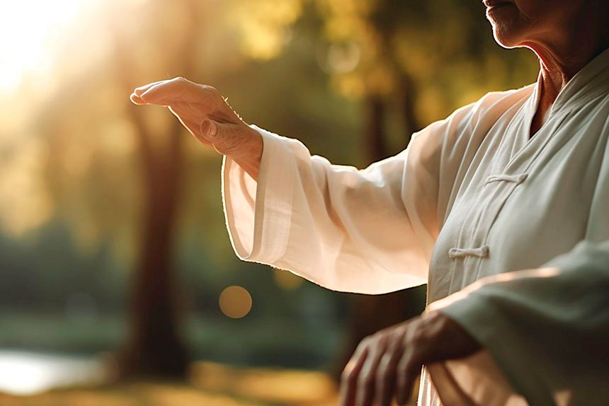 Poses in tai chi can be modified to suit people with a range of abilities.