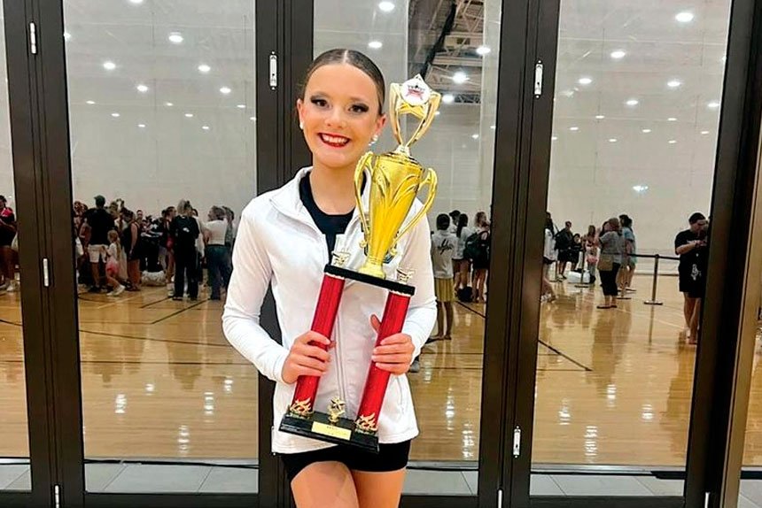 AIMING HIGH: Sophie is keen to add to her trophy collection.