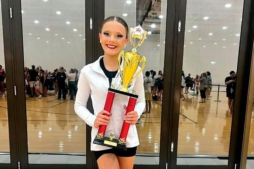 AIMING HIGH: Sophie is keen to add to her trophy collection.