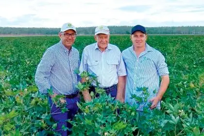 FAMILY AFFAIR: Three generations of the local Brimblecombe farming family.