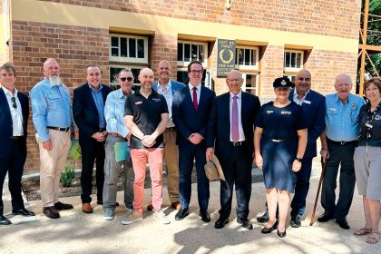 FLASHBACK: The funding announcement last year – among those attending were Minister Matt Keogh, Federal Member for Blair Shayne Neumann, and Ipswich RSL Sub-Branch Secretary Debbie Wadwell.