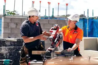 LEARNING FAST: Liam Fuller is receiving expert training in carpentry.