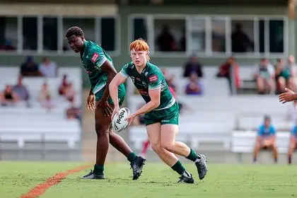 ON THE ATTACK: The Ipswich Jets in the opening round of the Mel Meninga Cup.