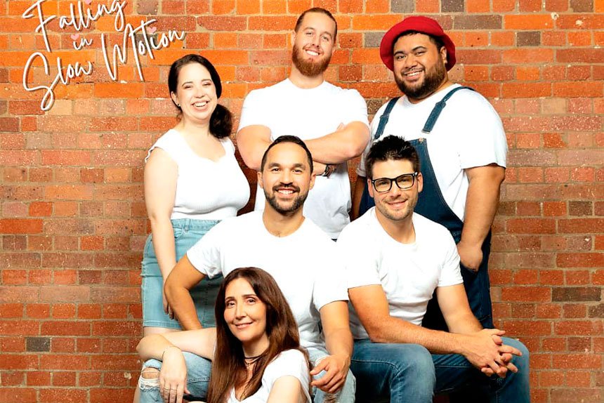 TALENTED LINE-UP: The cast of Falling In Slow Motion.