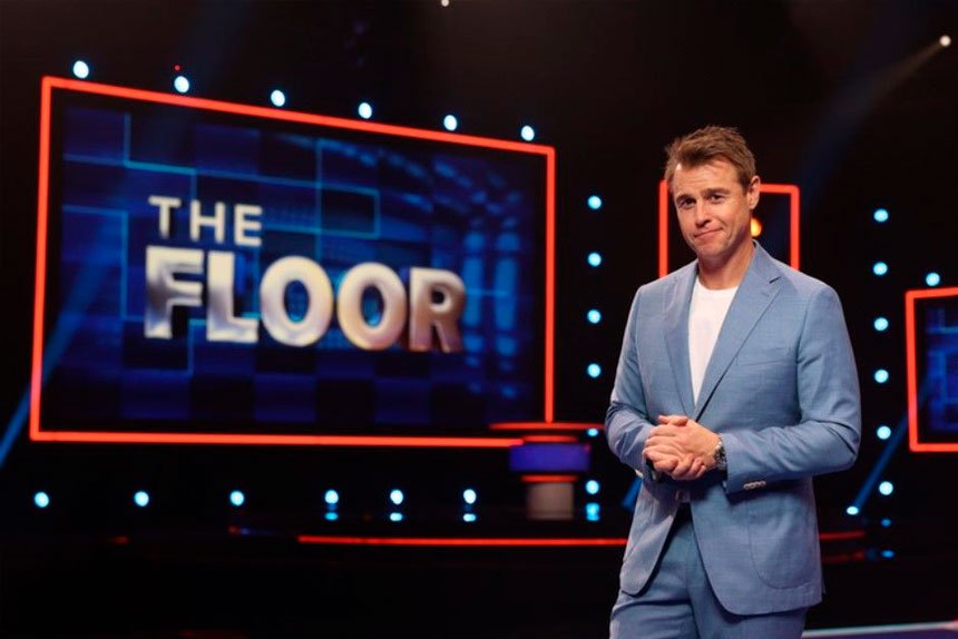 TRIVIA SHOWDOWN: Rodger Corser hosts The Floor, which has taken the world by storm.
