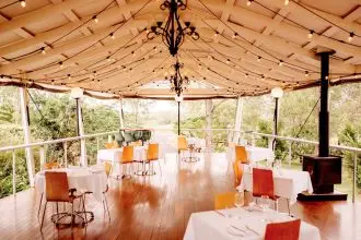 The glorious setting offers a unique dining experience.