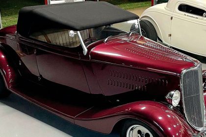 GOLDEN OLDIE: George Higgins has a love of hot rod restoration.