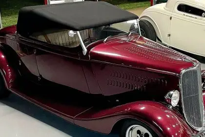 GOLDEN OLDIE: George Higgins has a love of hot rod restoration.