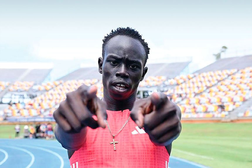 Gout Gout wants his international opponents to know he’s coming to get them.