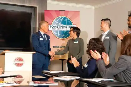 SPEAKING UP: Toastmasters has changed lives around the world.